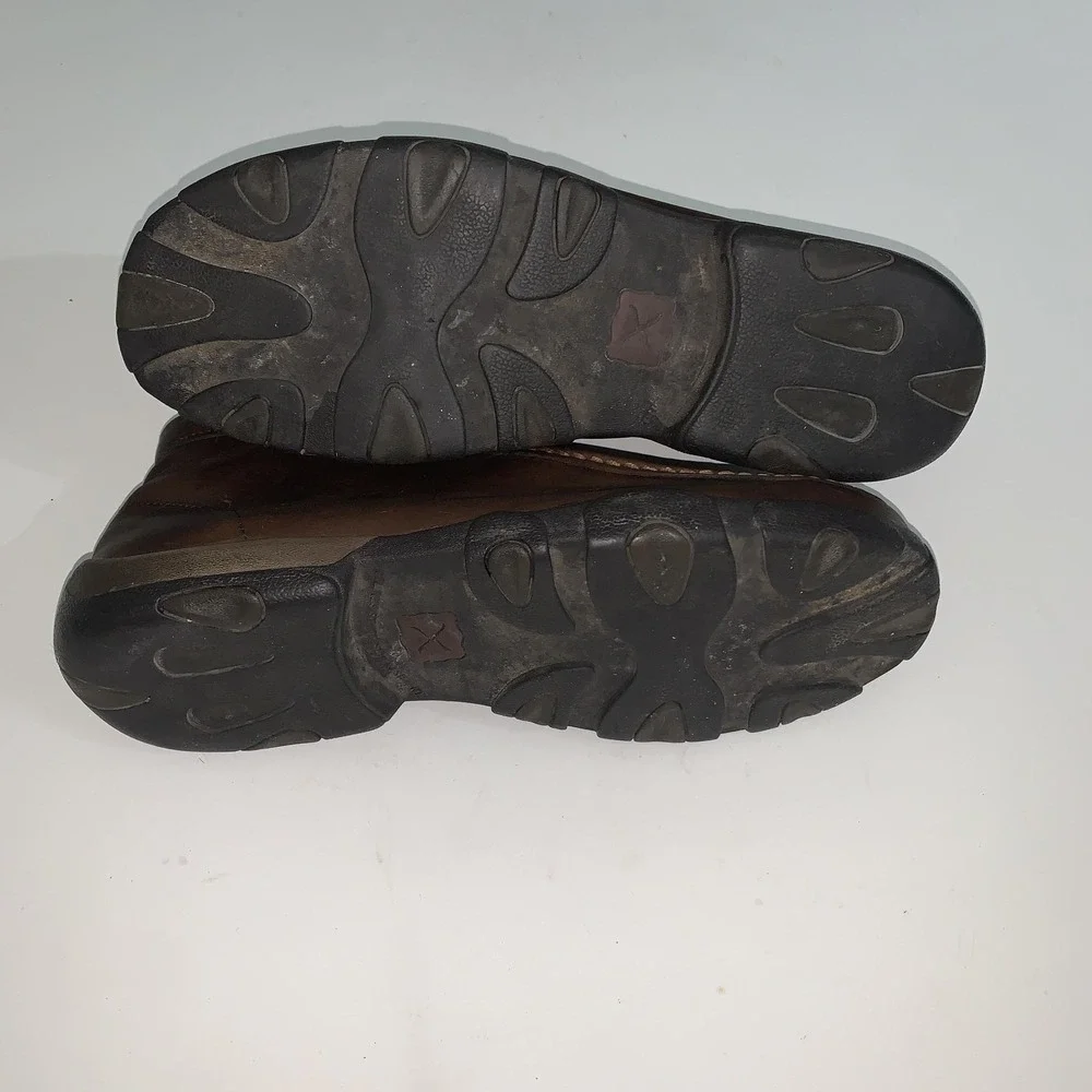 Twisted X Boots Mens Size 12W Brown Leather Chukka Ankle Steel Toe Work MDMST01